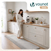 Tapis de salon poils ras doux antiderapant 60x180cm uni gris - voonot.com
