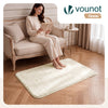 Tapis de salon poils ras doux antiderapant 80x150cm uni beige - voonot.com