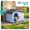 Maison pour chat chien plastique interieur exterieur 60x51x41cm Blanc - voonot.com