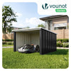 Abri pour robot tondeuse en métal L Noir - voonot.com