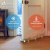 Lot de 4 Boudins de Porte Isolants coupe froid Découpables 96cm Gris - voonot.com