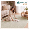 Tapis de salon poils ras doux antiderapant 160x230cm uni beige - voonot.com