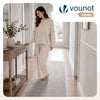 Tapis de salon poils ras doux antiderapant 80x200cm uni gris - voonot.com
