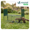 Piege pour animaux vivants cage trappe en metal 100x29x40cm vert - voonot.com