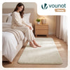 Tapis de salon poils ras doux antiderapant 120x160cm uni beige - voonot.com