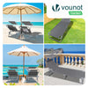 Transat pare soleil Lot de 2 pcs Gris - voonot.com
