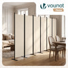 Paravent interieur separateur 6 panneaux autoportant pliable 340 x 30 x 164 cm Beige - voonot.com
