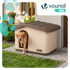 Maison pour chat chien plastique interieur exterieur 75x63x51cm Beige - voonot.com