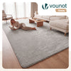 Tapis de salon poils ras doux antiderapant 240x340cm uni gris - voonot.com