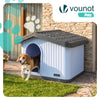 Maison pour chat chien plastique interieur exterieur 75x63x51cm Blanc - voonot.com