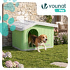 Maison pour chat chien plastique interieur exterieur 60x51x41cm Vert - voonot.com