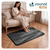Tapis de salon poils ras doux antiderapant 80x150cm uni anthracite - voonot.com