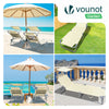 Transat pare soleil Lot de 2 pcs Beige - voonot.com