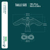 Cerf volant anti oiseaux effaroucheur sans mat Faucon modele D - voonot.com