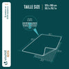 Tapis de salon poils ras doux antiderapant 120x160cm uni crème - voonot.com