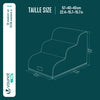 Escalier pour chien et chat en mousse haute densite et housse lavable 57x40x40cm beige - voonot.com