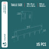 Lot de 5 Bordures de jardin acier galvanise avec pointes ancrages 106x18cm noir - voonot.com
