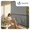 Store vertical sans percage extensible exterieur 200x310cm polyester gris - voonot.com