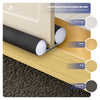 Lot de 4 Boudins de Porte Isolants coupe froid Découpables 96cm Noir - voonot.com