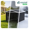 Abri pour robot tondeuse en métal XL Noir - voonot.com
