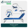 Transat pare soleil Lot de 2 pcs Bleu - voonot.com