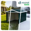Abri pour robot tondeuse en métal XL Vert - voonot.com