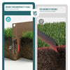 Lot de 10 Bordures de jardin acier galvanise avec pointes ancrages 106x18cm marron - voonot.com