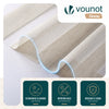Lot de 2 Store enrouleur jour nuit double 100x150cm Lin - voonot.com