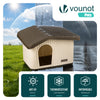 Maison pour chat chien plastique interieur exterieur 60x51x41cm Beige - voonot.com
