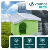 Maison pour chat chien plastique interieur exterieur 60x51x41cm Vert - voonot.com