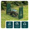 Piege pour animaux vivants cage trappe en metal 60x18x25cm vert - voonot.com