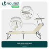 Transat pare soleil Lot de 2 pcs Beige - voonot.com