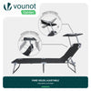 Transat pare soleil Lot de 2 pcs Noir - voonot.com