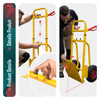 Diable pliant chariot de transport avec roue pneumatique charge 200kg jaune - voonot.com