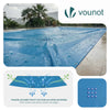 Bache piscine rectangulaire en Polyethylene 160 gr/m2 8x14m Bleue foncé - voonot.com