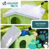 Maison pour chat chien plastique interieur exterieur 60x51x41cm Vert - voonot.com