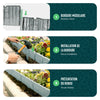 Bordure de jardin plastique PP imitation pierre 20m gris clair - voonot.com