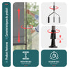 Store vertical sans percage extensible exterieur 200x310cm polyester gris - voonot.com