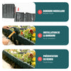 Bordure de jardin plastique PP imitation pierre 20m - voonot.com