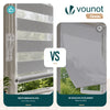Lot de 2 Store enrouleur jour nuit double 90x150cm Gris - voonot.com