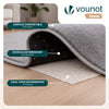 Tapis de salon poils ras doux antiderapant 60x180cm uni gris - voonot.com