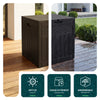 Coffre de Rangement Exterieur 126L en PP 56x43x53CM Style Polyrotin Marron - voonot.com