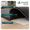 Tapis de salon poils ras doux antiderapant 60x180cm uni anthracite - voonot.com