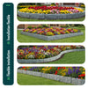 Bordure de jardin plastique PP imitation pierre 20m gris clair - voonot.com