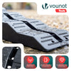 Lot 2 rampes nivellement voiture 5T cale d’acces PP 56x20x13cm noir - voonot.com