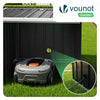 Abri pour robot tondeuse en métal L Noir - voonot.com