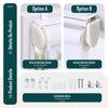 Lot de 2 Store enrouleur jour nuit double 90x150cm Blanc - voonot.com
