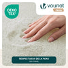 Tapis de salon poils ras doux antiderapant 60x180cm uni crème - voonot.com