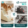 Escalier pour chien et chat en mousse haute densite et housse lavable 40x40x30cm beige - voonot.com