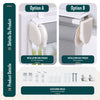 Lot de 2 Store enrouleur jour nuit double 90x150cm Gris - voonot.com